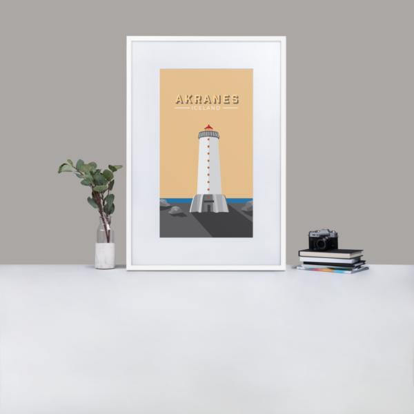 Akranes lighthouse in Iceland