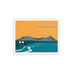 Akranes mountain framed poster