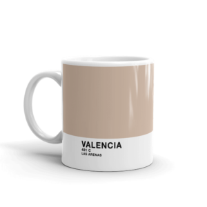 Valencia Pantone Las Arenas Beach Mug