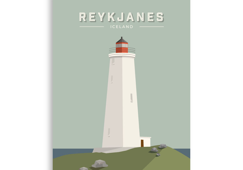 Reykjanesviti poster prints