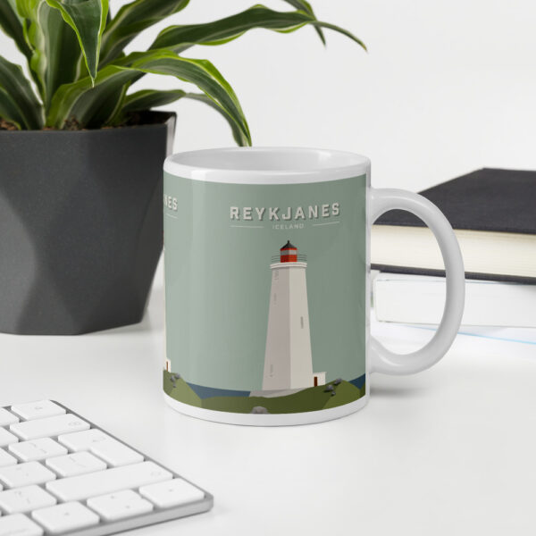 Reykjanesviti morning coffee, evening tea mug