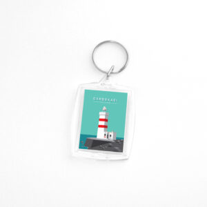 All your keys collected in one place with Gardskagi lighthouse in Iceland, keyring