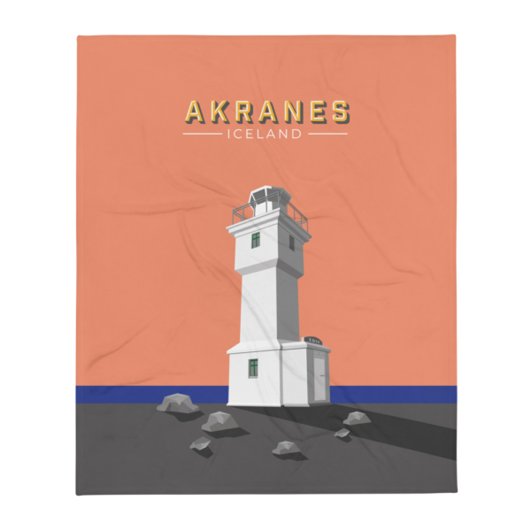 Old Akranes Lighthouse blanket to keep you warm