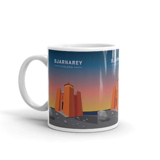 Bjarnarey island lighthouse for the morning coffee or the evening tea